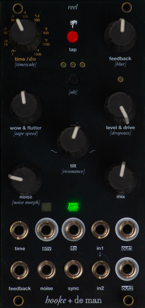 Reel front panel